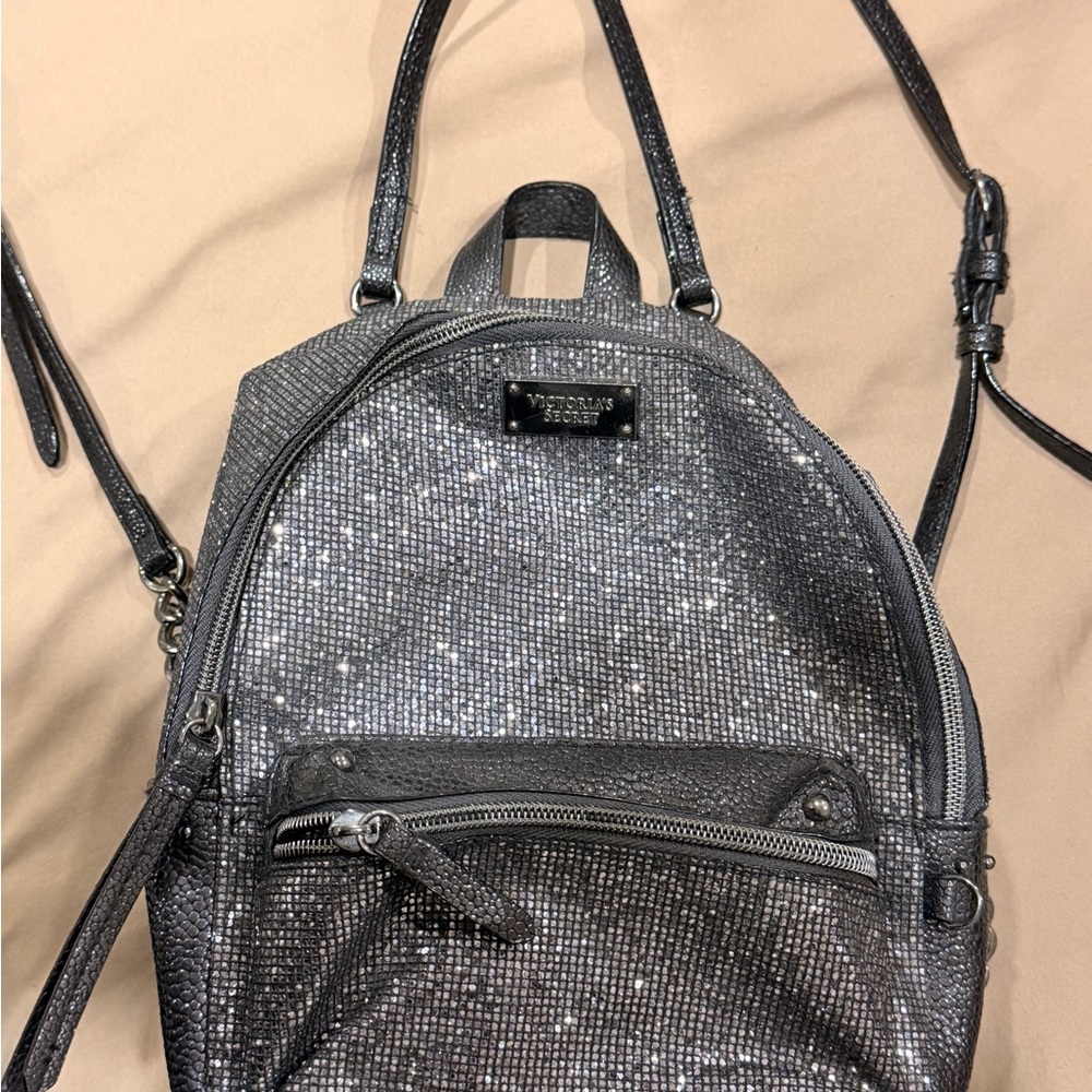Victoria's Secret Sparkling Silver Backpack